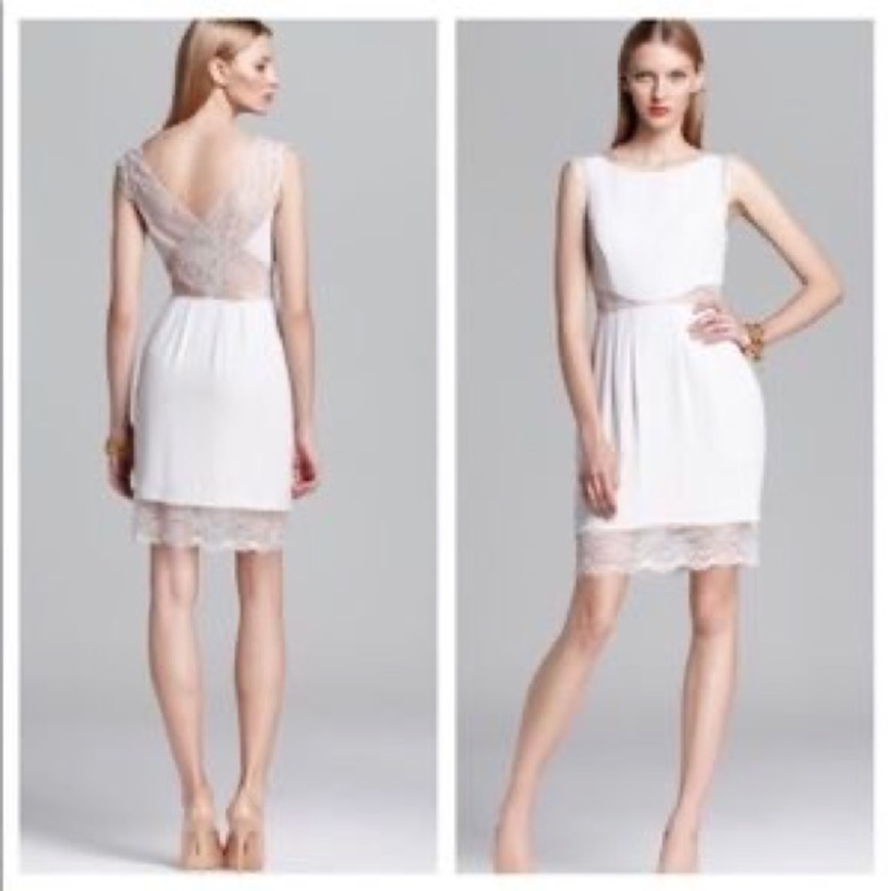 BCBG dress with lace detail 🤍